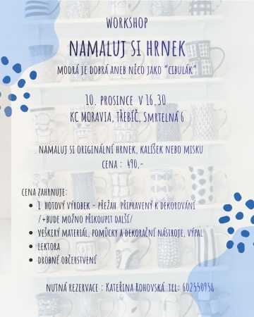 Workshop Namaluj si hrnek