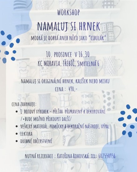 Workshop Namaluj si hrnek