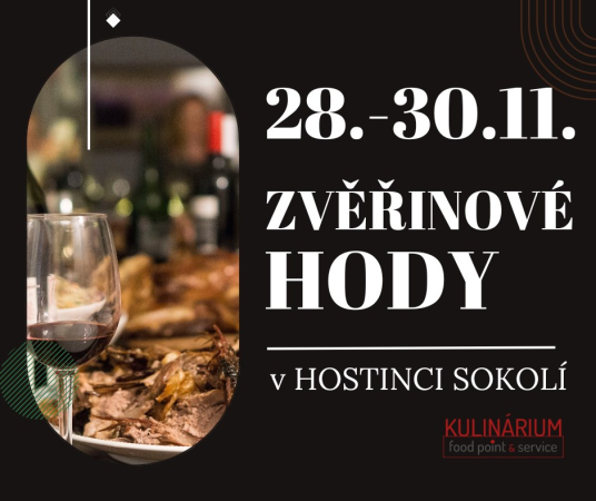 Zvěřinové hody v hostinci Sokolí