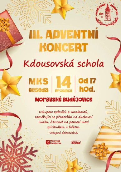 III. adventní koncert - Kdousovská schola