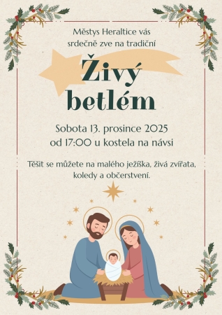 Živý betlém v Heralticích
