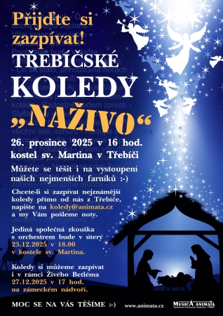 Třebíčské koledy naživo