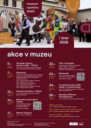 Akce v muzeu únor 2026