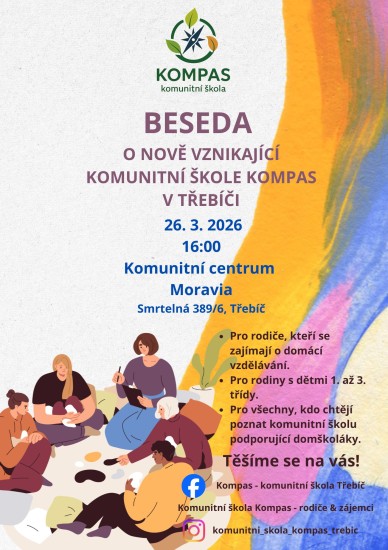 Beseda o komunitní škole Kompas