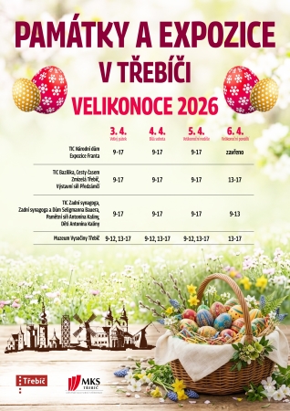 Velikonoční otevírací doba památek a expozic v Třebíči