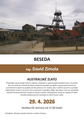 Australské zlato - beseda s Mgr. Davidem Zimolou