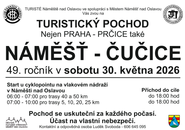 Náměšť - Čučice - turistický pochod