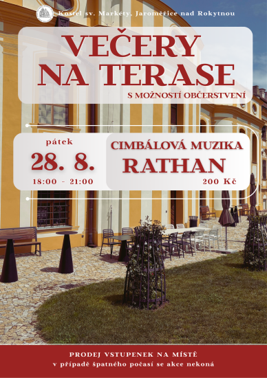 Večer na terase s cimbálovou muzikou RATHAN