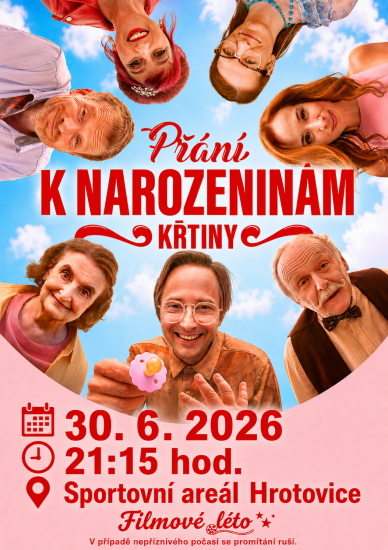 Filmové léto 2026 Hrotovice - Přání k narozeninám: Křtiny
