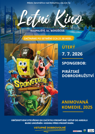 Letní kino Jaroměřice nad Rokytnou - Spongebob