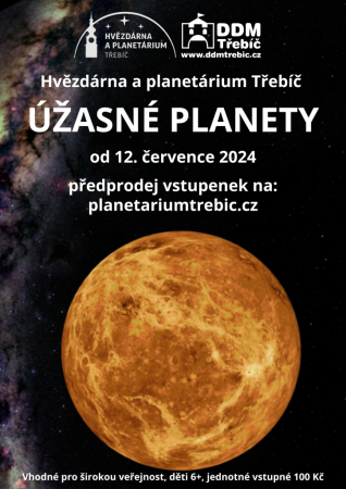 Úžasné planety - program Hvězdárny Třebíč